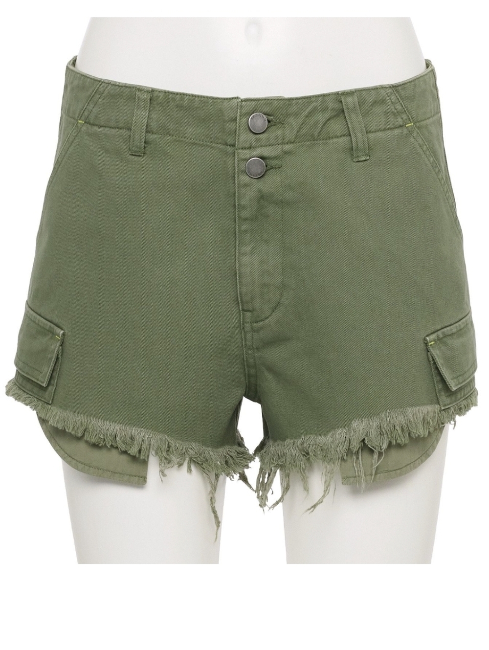Juniors' Tinseltown Cargo Cut Off Shorts
